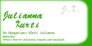 julianna kurti business card